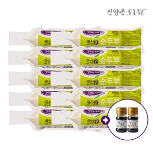 [신앙촌] 국산콩 순두부 350g 10모 미니캠핑팩 증정