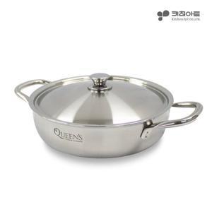 [BJ] NEW 인덕션냄비 통3중 304스텐 직각 전골냄비 24cm