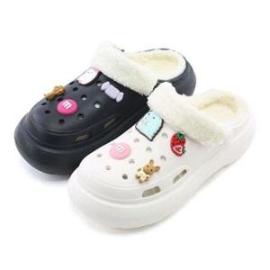 [셀러허브_여성트랜드패션]ONM 여성 키높이 슬리퍼 겨울 털 샌들 외출용 데일리신발