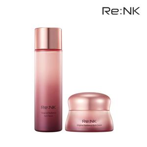 [리엔케이] 광채/고보습 오리지널 리치 2종 기초세트 (토너+크림)