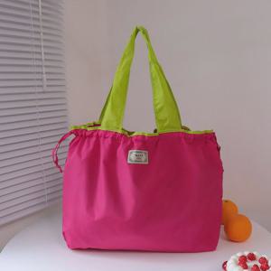 [루즈루나] 미뇽 접이식 휴대용 포켓 장바구니 마트 시장가방 친환경