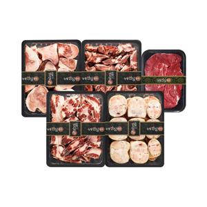 [농협안심한우] 꼬리반골2kg+우족2kg+사골2kg+잡뼈2kg+사태600g 모듬세트