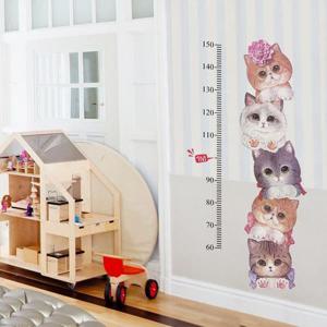 성장기록 키재기 시트지 고양이