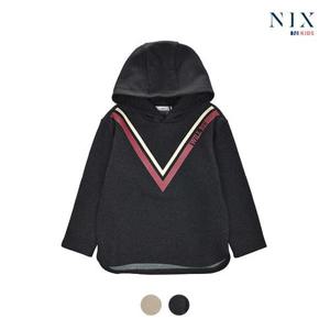 [닉스키즈][닉스키즈] 남아 기모쭈리 V라인 후드 맨투맨 티셔츠_FKLWCTH130M