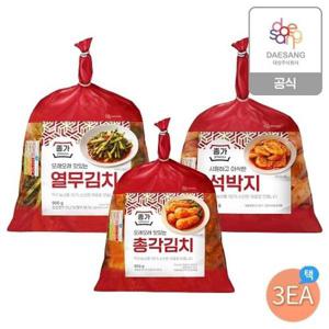 [강경종가집젓갈][종가] 별미김치 3종 (열무900g,총각850g,석박지900g) 3개 골라담기_19642024_634523