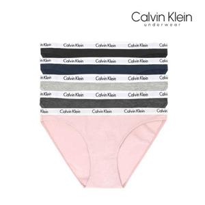 캘빈클라인 언더웨어 여성 팬티 5장 세트 속옷 코튼 QP3281O-401