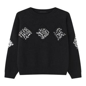 [탱커스]다이아 스팽글 스카시 긴팔 니트 (TX4KP001L0)