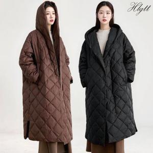 [헬리꽁땡]퀼팅후드롱롱패딩(색상선택)