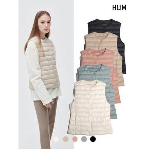 [흄]여) 라운드넥 덕다운 경량베스트(FHOWCVE541P)