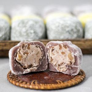 [푸드맛봄 떡] 동부 팥앙금 삼색 두텁떡 2박스(개별포장) /박스당60g x 24개입