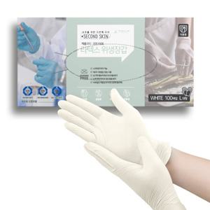 프로덕트랩 세컨드스킨 식품용 라텍스 장갑 100매