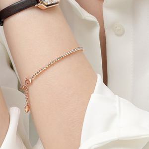 [디유아모르]18k 팔찌 볼체인 하트참 브레이슬릿