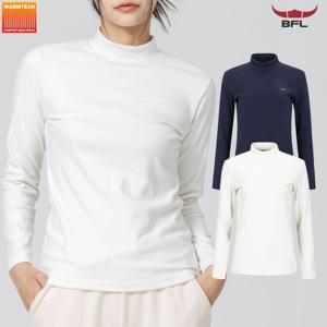 BFL 겨울 여성 두툼한 피치기모 반폴라티셔츠/이너티 W2CPTS-521W