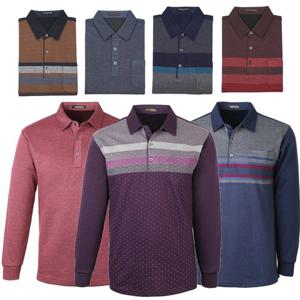 브랜드 국산 고급 남성 카라넥 긴팔 티셔츠 균일가 무료배송