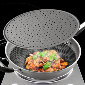 실리콘 후라이팬 덮개 그레이 기름튐방지 커버 기름 방지망 생선구이 뚜껑 K436