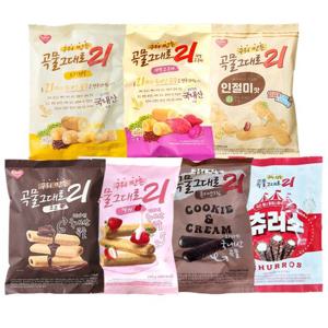구워만든 곡물그대로21 150g 7종 2개 모음 크리스피롤 맛선택