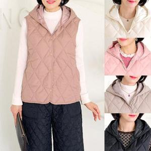 [엄마옷 로즈맘] 솔예후드누빔패딩조끼