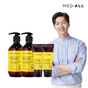 메디올 두피청정 샴푸 480ml 2개+트리트먼트 200ml 2개