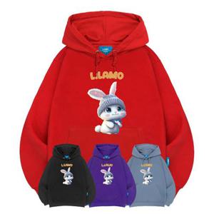 엘라모 기모H 라모래빗 후드티 남녀공용 빅사이즈 M~4XL