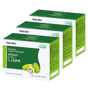 데일리원 하와이안 유기농 노니 원액 착즙 주스 3통
