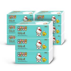 헬로키티 뽑아쓰는 키친타월 톡톡 100매3입 x3팩