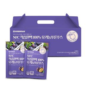 [참앤들황토농원] NFC착즙원액 100% 유기농 푸룬주스 80ml x 30포 1박스