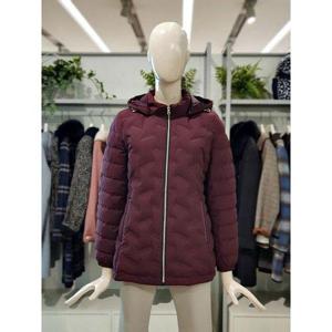 갤러리아_크로커다일레이디 튜브 퀼팅 후드 덕다운 패딩 점퍼 CLDWDW205