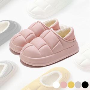 뒷꿈치 밴딩 겨울 실내화 털실내화 슬립온 거실화(WD5CE21)