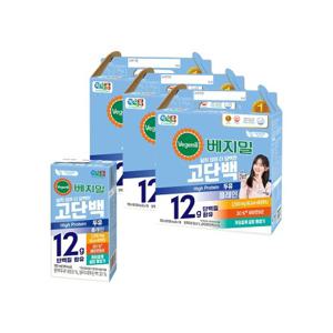 [정식품]베지밀 고단백두유 플레인 설탕무첨가 저당두유 190mlx48팩