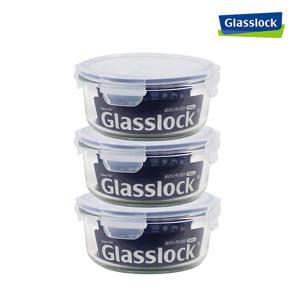 NEW 글라스락 밀폐용기 원형 950ml 3개세트