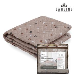 *[라헨느] 3세대 프리미엄 모던브라운 탄소열선 카본 전기매트 워셔블 양면 전기요(더블)