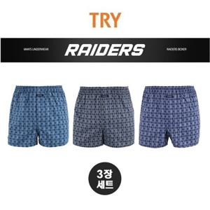 [TRY] 레이더스 순면 주머니 박서 사각 트렁크팬티 3매입(~110사이즈)