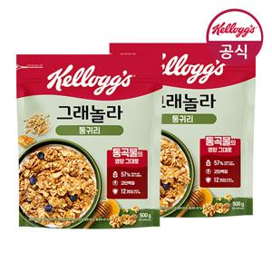 켈로그 시리얼 통귀리 그래놀라 500g x 2개
