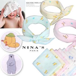 [니나스파리]위생가제순면베이비 에코티슈손수건(N3S120)