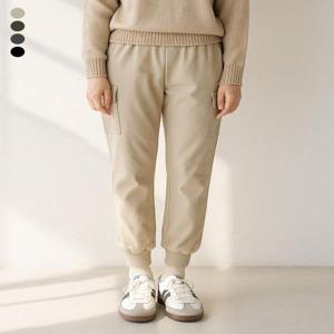 [케네스콜][케네스콜]여) 기모 나일론 풀밴딩 테이퍼드핏 카고 조거 팬츠 (EKSWCNJ530P)