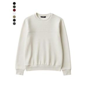 [흄]유니) 기모쭈리CVC 가슴배색 맨투맨 (H174H050A)