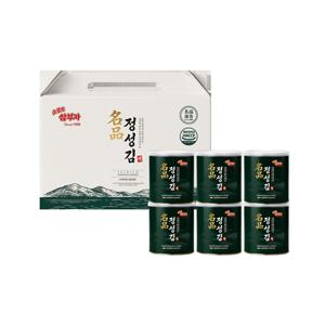 [소문난삼부자]명품 정성김 캔 김 선물 세트  1박스 (30g x 6캔)
