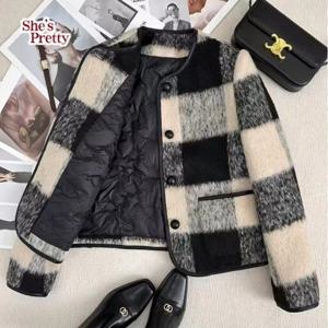 [쉬즈프리티] 피코이너패딩모직자켓 L까지_여성자켓코트