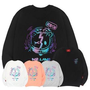 엘라모 3M 네온베어 맨투맨 남녀공용 빅사이즈 S~4XL