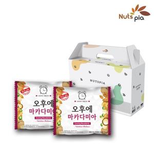 [넛츠피아] 오후에 마카다미아 50봉 선물세트 매일 견과류 하루견과 건강 혼합 한줌견과 하루견과류