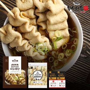 [부산어묵] 포장마차 꼬치 어묵탕+수제 유부주머니 세트