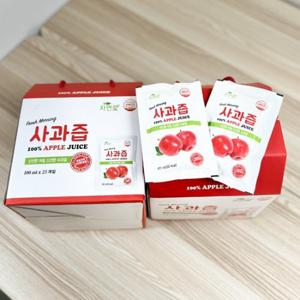 HACCP 인증 경북 의성 사과 100% 선물용 사과즙 100ml x50봉