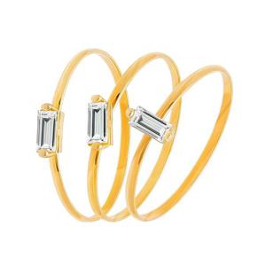 골드앤 18K 앤1부 랩다이아몬드 바게트컷 반지