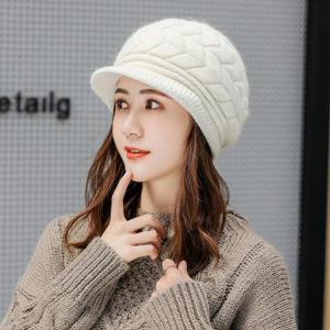 [큰손할인] 꽈배기 니트모자 여성 방한 중년 윈터 겨울 보온 퍼안감 털모자