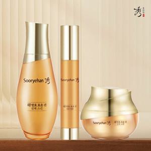 [수려한] 최신상 발효 효윤 진 1세트 (스킨1+집중앰플1+크림1)