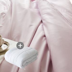 60수사틴 순면이불커버 이불솜 호텔침구K킹 핑크