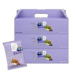 [리얼넛츠]하루건강견과 블루베리 요거트 3박스 (박스당 20g×25봉 / 총 75봉)