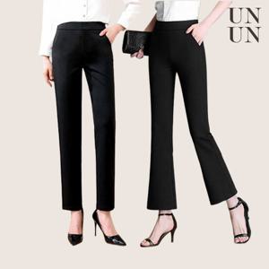 ★텐텐★ [2종세트] 유니제이 세미부츠컷 + 일자 밴딩팬츠/~99size