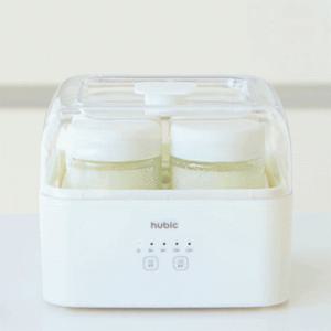 ★홈카페필수템★요플레만들기 휴빅 수제 요거트메이커 요구르트제조기  발효기계 유리용기 4p 포함
