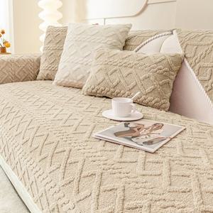 몽글촉촉 꽈배기 극세사 니트 소파패드 70x180cm 3인용